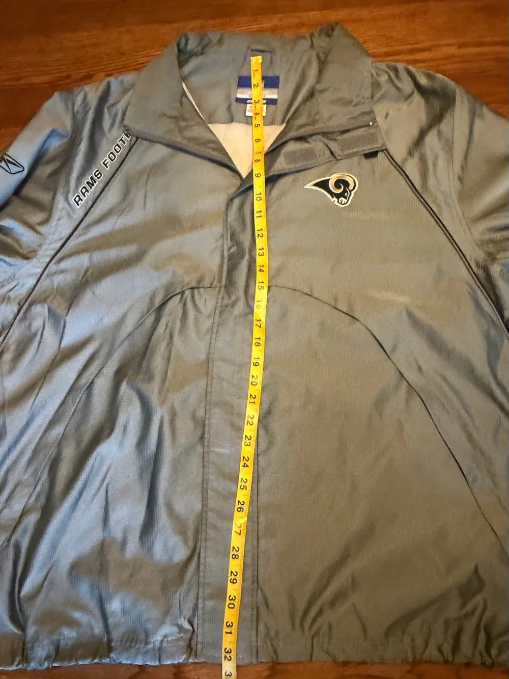 Reebok St. Louis Rams NFL Team Apparel Jacket Vintage XL